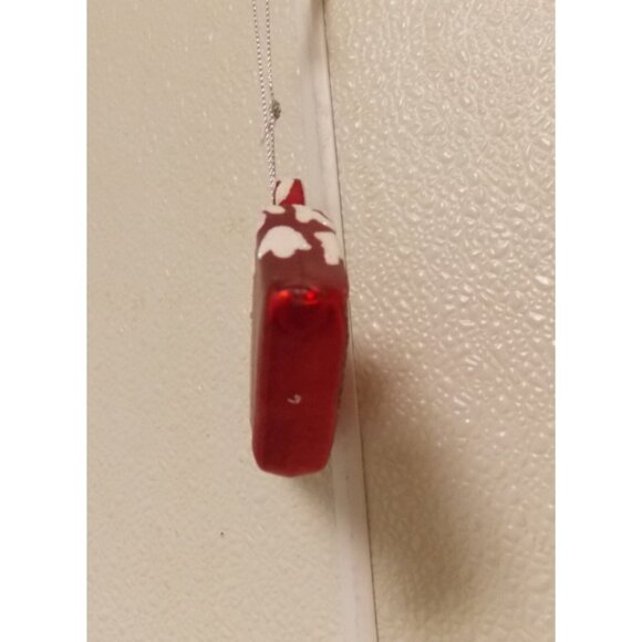 Santa Stop here! Arrow made of Blown Glass Christmas Ornament 2.5" Holiday Lane - Picture 2 of 3